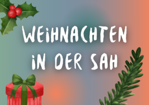 Schriftzug: Weihnachten in der SAH