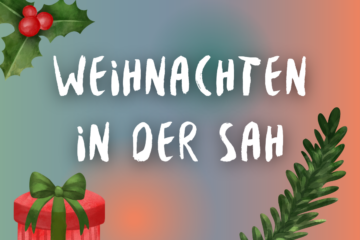 Schriftzug: Weihnachten in der SAH